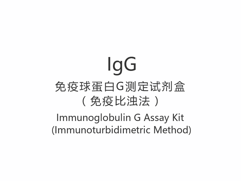 【IgG】 Kit de ensaio de imunoglobulina G (método imunoturbidimétrico)