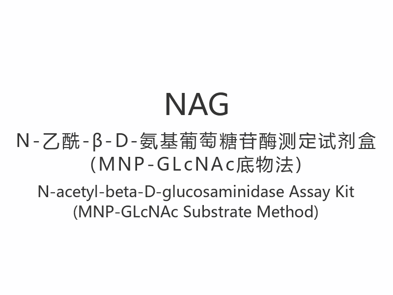 【NAG】 Kit de ensaio de N-acetil-beta-D-glucosaminidase (método de substrato MNP-GLcNAc)
